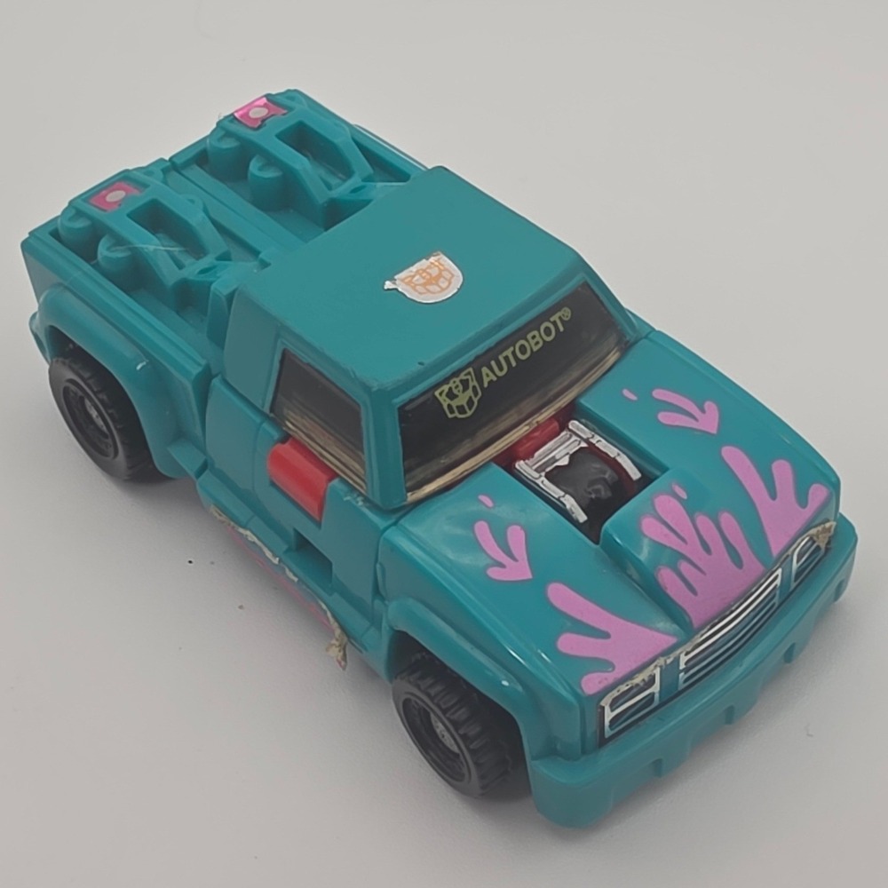 Transformers Turbofire Action Figure Teal Fair 1992 Axelerator Used Cond.